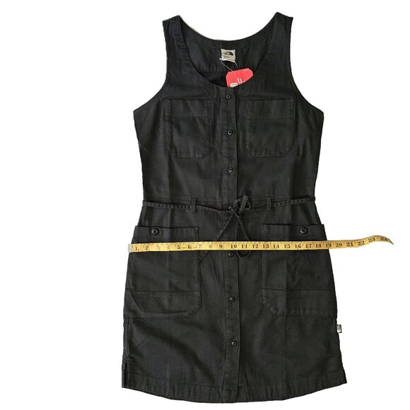 NWT THE NORTH FACE Weathered Black Button Down Sandy Shores Dress Size Small - Picture 4 of 11